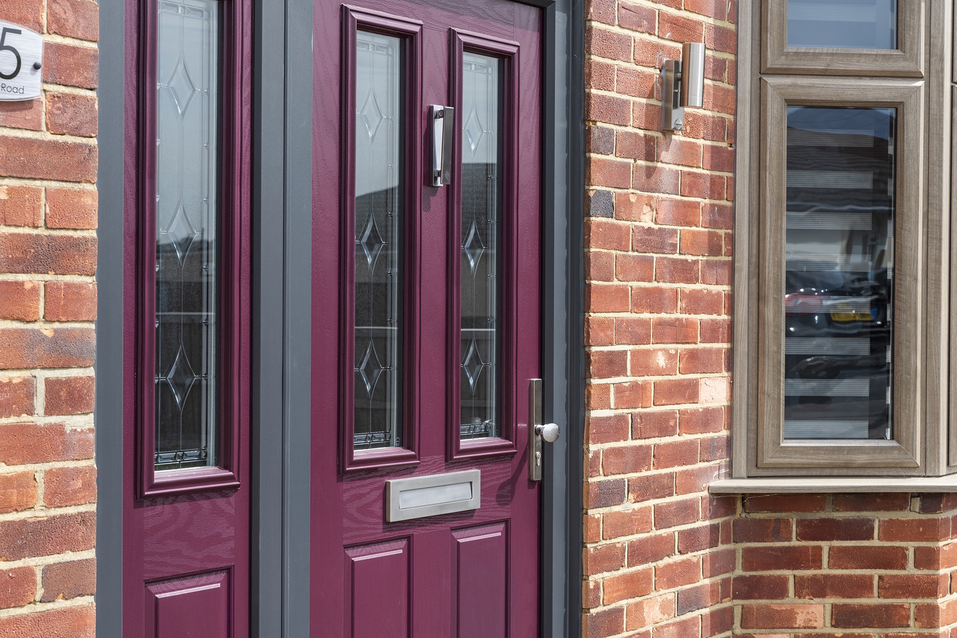 red composite door