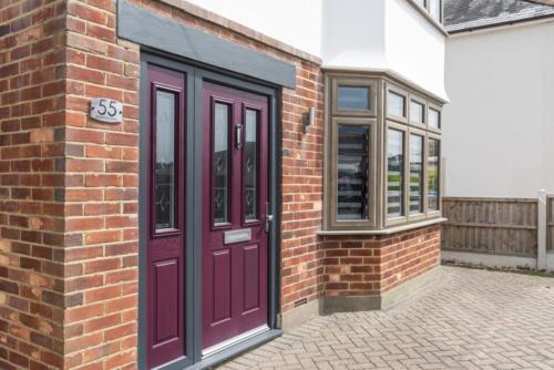 Magenta Composite Door